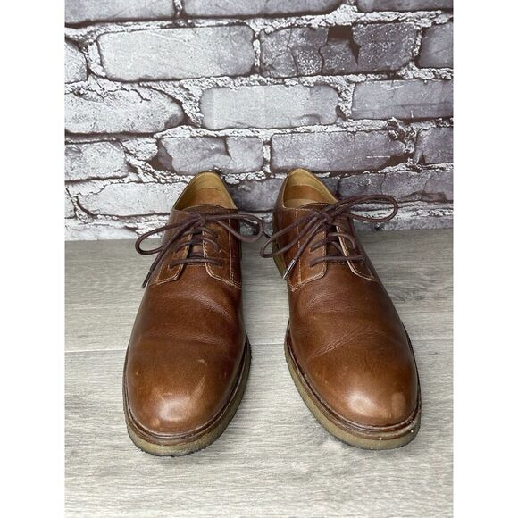 Clarks Brown Leather Oxfords Lace Up Gum Soles Shoes Men Sz 9.5M US/42.5EU main image 13